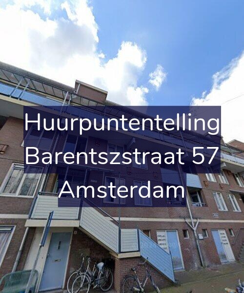 Foto gevel Huurpuntentelling voor Barentszstraat 57, Amsterdam