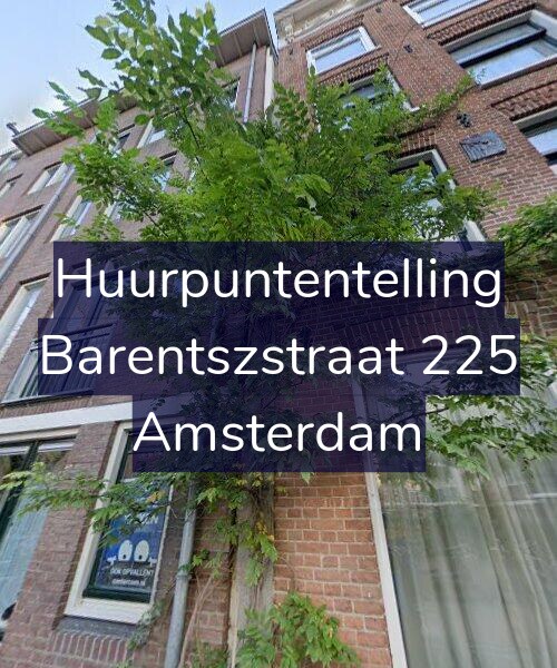 Foto gevel Huurpuntentelling voor Barentszstraat 225, Amsterdam