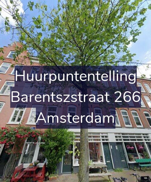 Foto gevel Huurpuntentelling voor Barentszstraat 266, Amsterdam