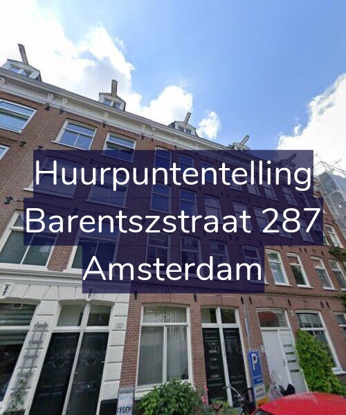 Foto gevel Huurpuntentelling voor Barentszstraat 287, Amsterdam