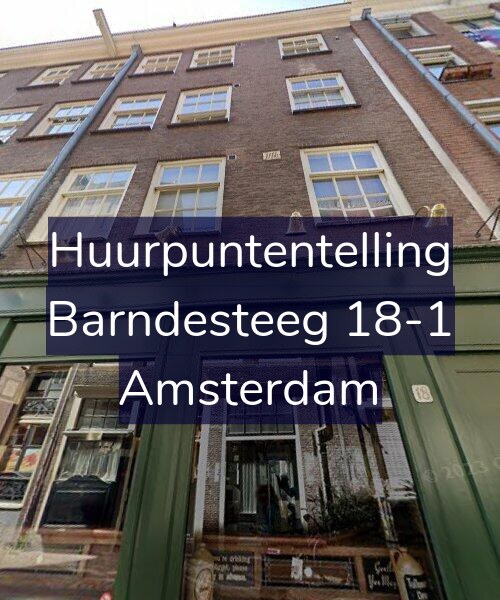 Foto gevel Huurpuntentelling voor Barndesteeg 18-1, Amsterdam