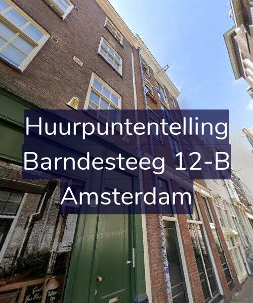 Foto gevel Huurpuntentelling voor Barndesteeg 12-B, Amsterdam