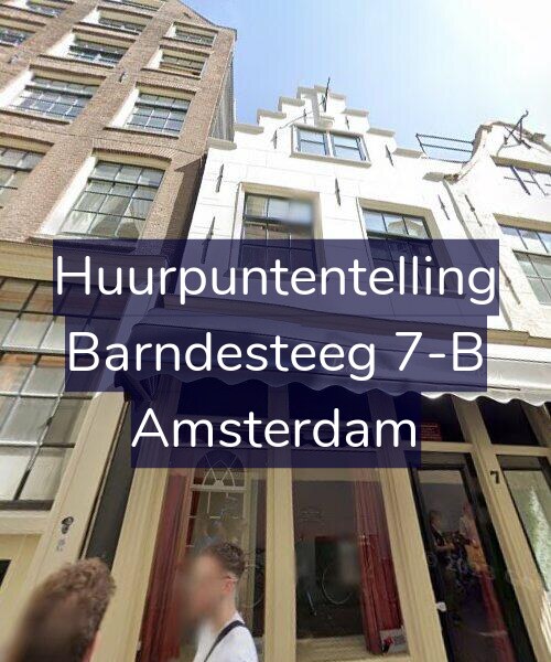 Foto gevel Huurpuntentelling voor Barndesteeg 7-B, Amsterdam