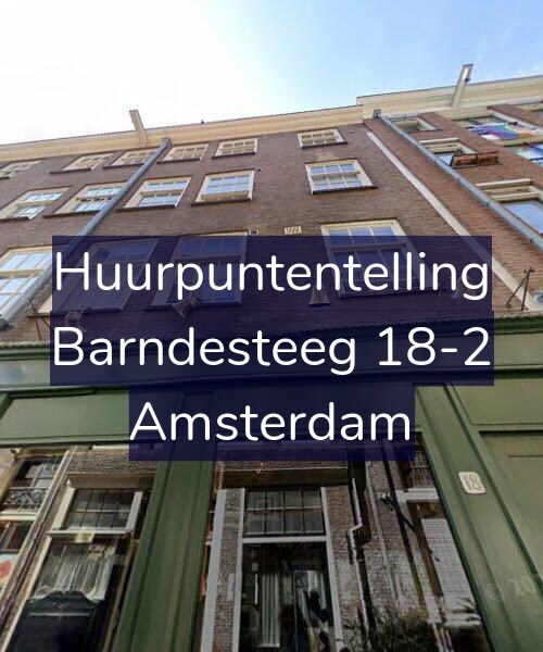 Foto gevel Huurpuntentelling voor Barndesteeg 18-2, Amsterdam