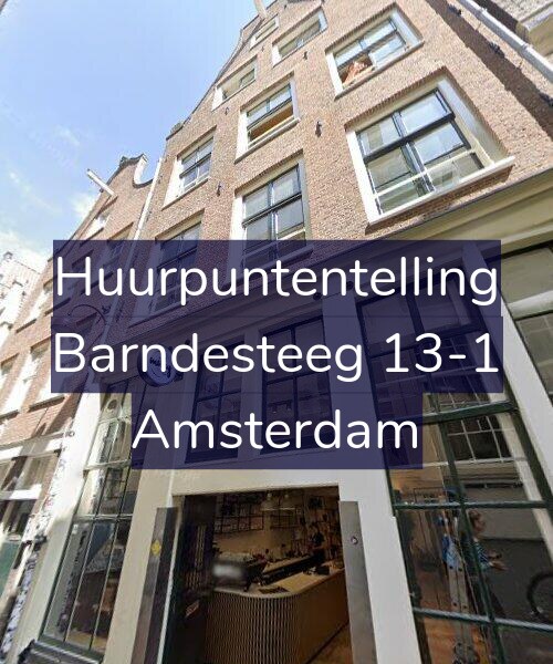 Foto gevel Huurpuntentelling voor Barndesteeg 13-1, Amsterdam