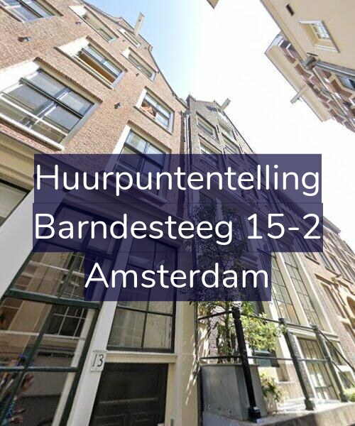 Foto gevel Huurpuntentelling voor Barndesteeg 15-2, Amsterdam