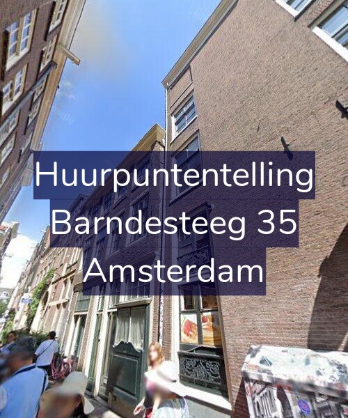 Foto gevel Huurpuntentelling voor Barndesteeg 35, Amsterdam