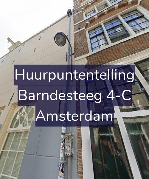 Foto gevel Huurpuntentelling voor Barndesteeg 4-C, Amsterdam