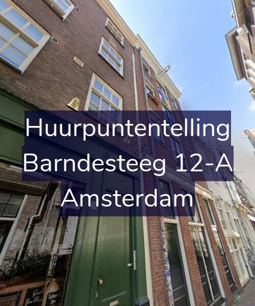 Foto gevel Huurpuntentelling voor Barndesteeg 12-A, Amsterdam