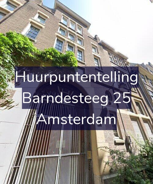 Foto gevel Huurpuntentelling voor Barndesteeg 25, Amsterdam