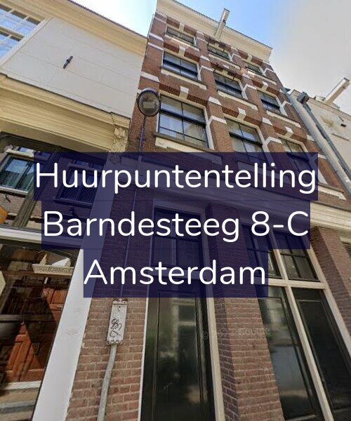 Foto gevel Huurpuntentelling voor Barndesteeg 8-C, Amsterdam