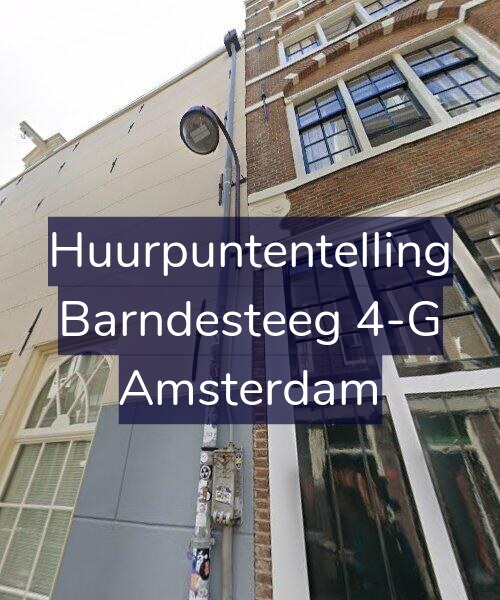 Foto gevel Huurpuntentelling voor Barndesteeg 4-G, Amsterdam