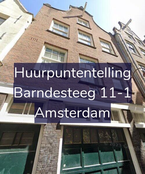 Foto gevel Huurpuntentelling voor Barndesteeg 11-1, Amsterdam