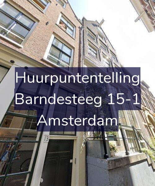Foto gevel Huurpuntentelling voor Barndesteeg 15-1, Amsterdam