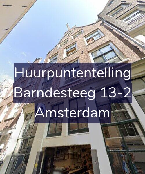 Foto gevel Huurpuntentelling voor Barndesteeg 13-2, Amsterdam