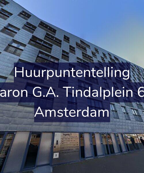 Foto gevel Huurpuntentelling voor Baron G.A. Tindalplein 61, Amsterdam