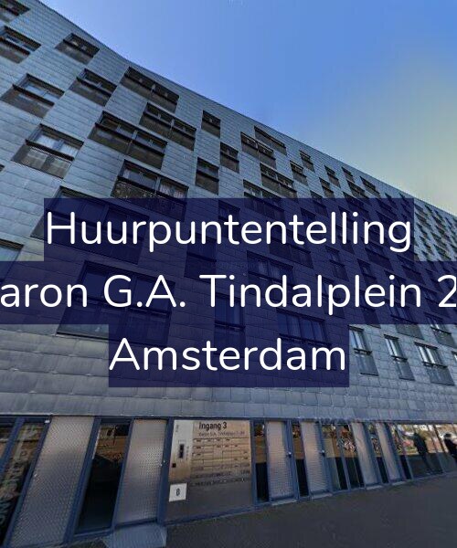 Foto gevel Huurpuntentelling voor Baron G.A. Tindalplein 27, Amsterdam