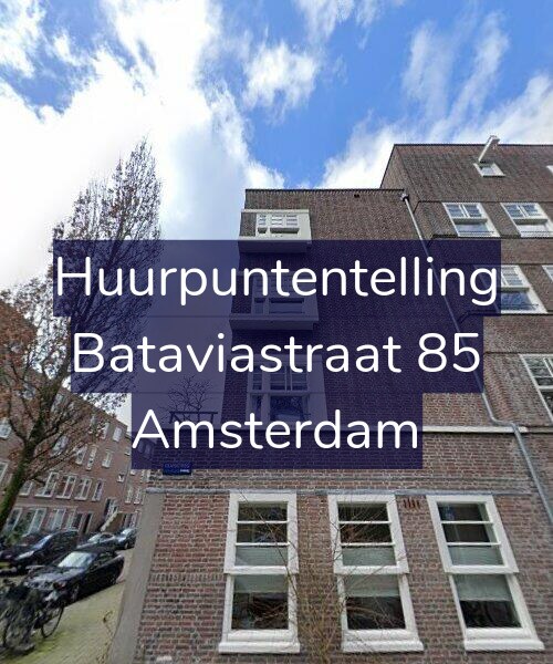 Foto gevel Huurpuntentelling voor Bataviastraat 85, Amsterdam