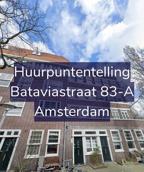 Foto gevel Huurpuntentelling voor Bataviastraat 83-A, Amsterdam
