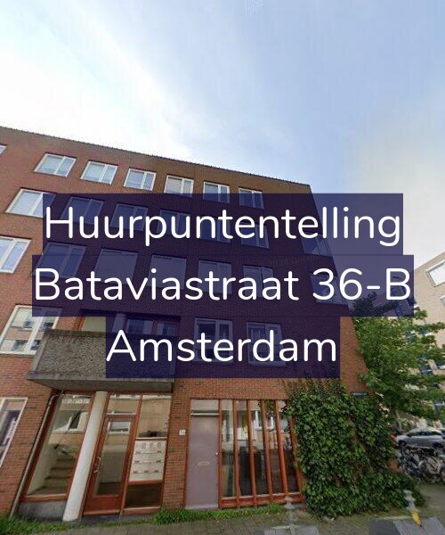 Foto gevel Huurpuntentelling voor Bataviastraat 36-B, Amsterdam