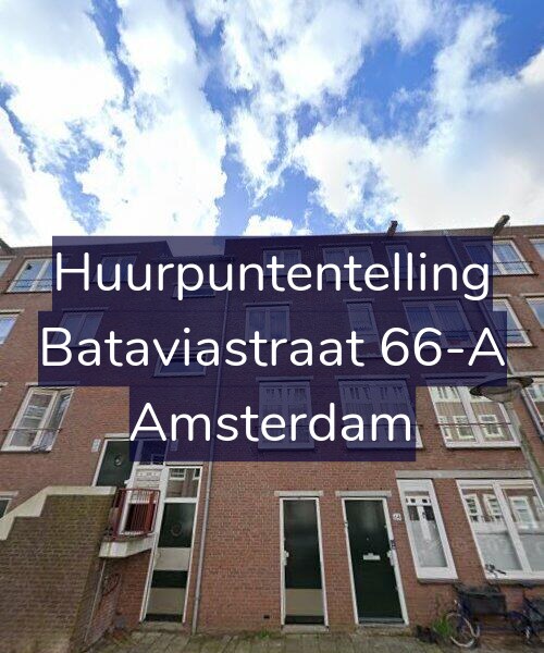 Foto gevel Huurpuntentelling voor Bataviastraat 66-A, Amsterdam