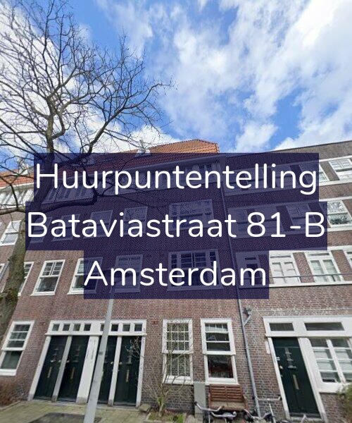 Foto gevel Huurpuntentelling voor Bataviastraat 81-B, Amsterdam