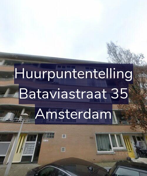 Foto gevel Huurpuntentelling voor Bataviastraat 35, Amsterdam