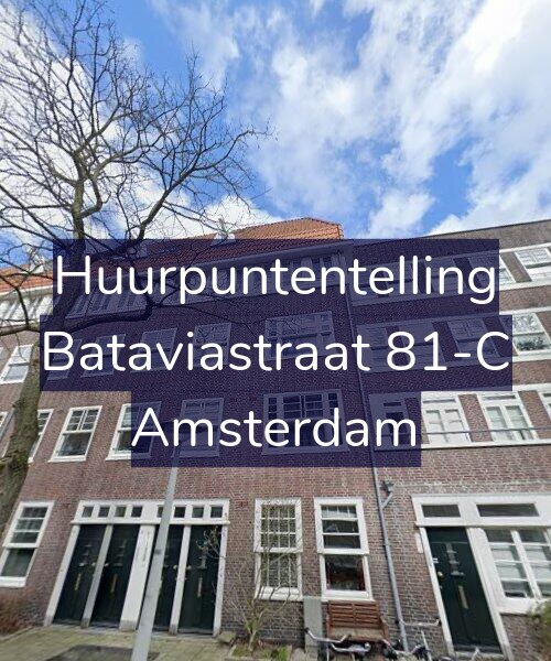 Foto gevel Huurpuntentelling voor Bataviastraat 81-C, Amsterdam