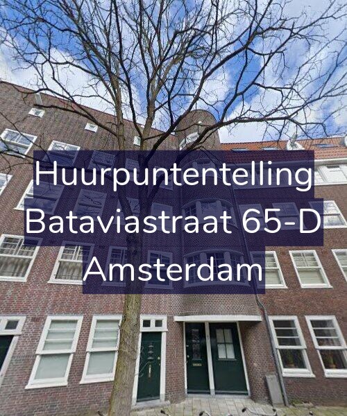Foto gevel Huurpuntentelling voor Bataviastraat 65-D, Amsterdam