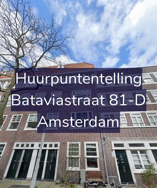 Foto gevel Huurpuntentelling voor Bataviastraat 81-D, Amsterdam