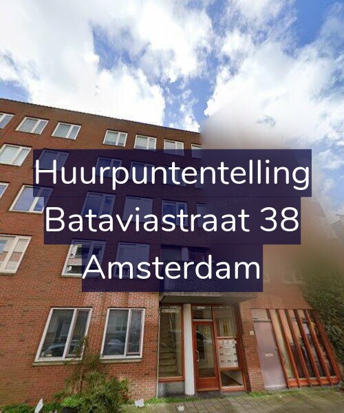 Foto gevel Huurpuntentelling voor Bataviastraat 38, Amsterdam