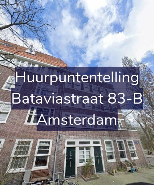 Foto gevel Huurpuntentelling voor Bataviastraat 83-B, Amsterdam
