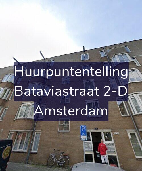 Foto gevel Huurpuntentelling voor Bataviastraat 2-D, Amsterdam