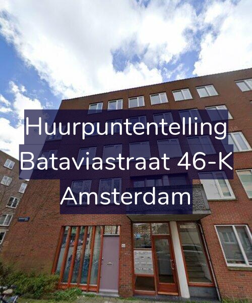 Foto gevel Huurpuntentelling voor Bataviastraat 46-K, Amsterdam