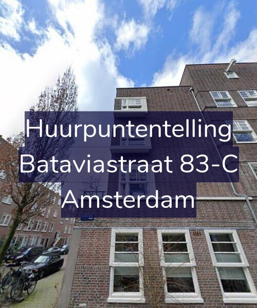 Foto gevel Huurpuntentelling voor Bataviastraat 83-C, Amsterdam