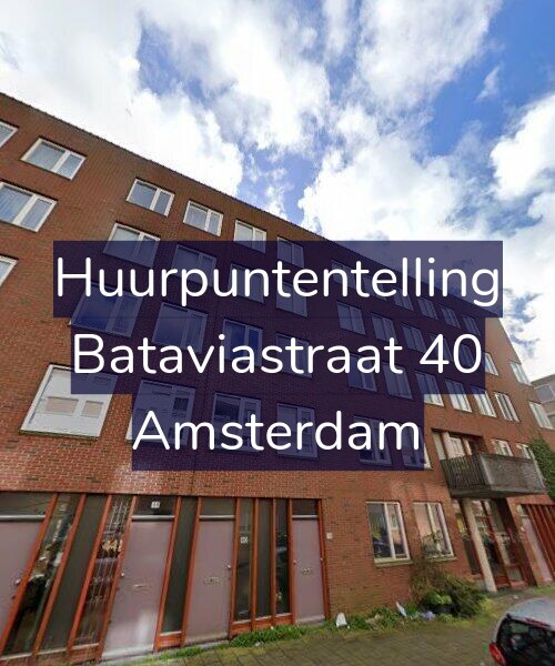 Foto gevel Huurpuntentelling voor Bataviastraat 40, Amsterdam