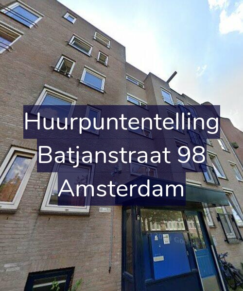 Foto gevel Huurpuntentelling voor Batjanstraat 98, Amsterdam
