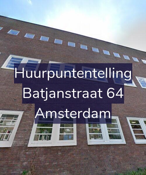 Foto gevel Huurpuntentelling voor Batjanstraat 64, Amsterdam