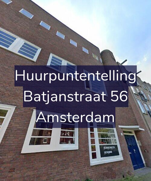 Foto gevel Huurpuntentelling voor Batjanstraat 56, Amsterdam
