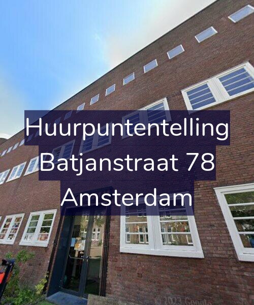 Foto gevel Huurpuntentelling voor Batjanstraat 78, Amsterdam