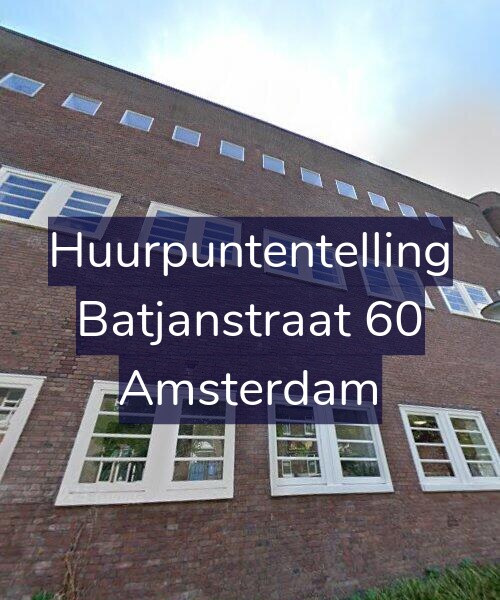 Foto gevel Huurpuntentelling voor Batjanstraat 60, Amsterdam