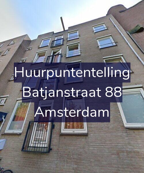 Foto gevel Huurpuntentelling voor Batjanstraat 88, Amsterdam