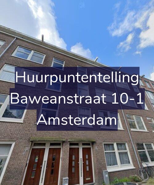 Foto gevel Huurpuntentelling voor Baweanstraat 10-1, Amsterdam