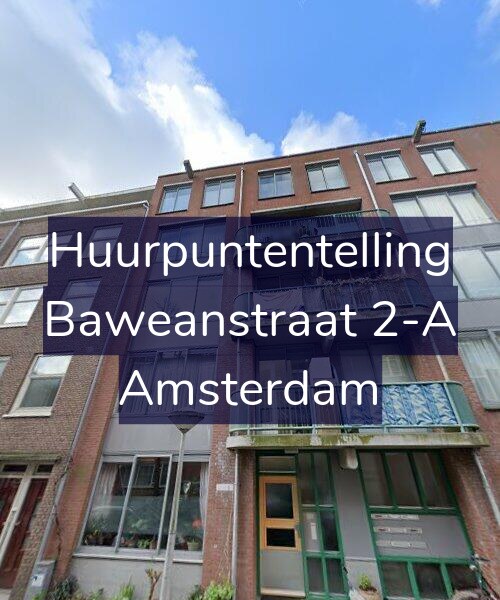 Foto gevel Huurpuntentelling voor Baweanstraat 2-A, Amsterdam