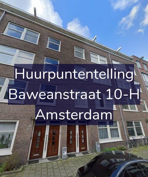 Foto gevel Huurpuntentelling voor Baweanstraat 10-H, Amsterdam