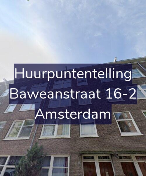 Foto gevel Huurpuntentelling voor Baweanstraat 16-2, Amsterdam