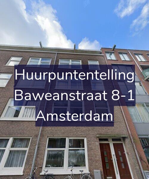 Foto gevel Huurpuntentelling voor Baweanstraat 8-1, Amsterdam