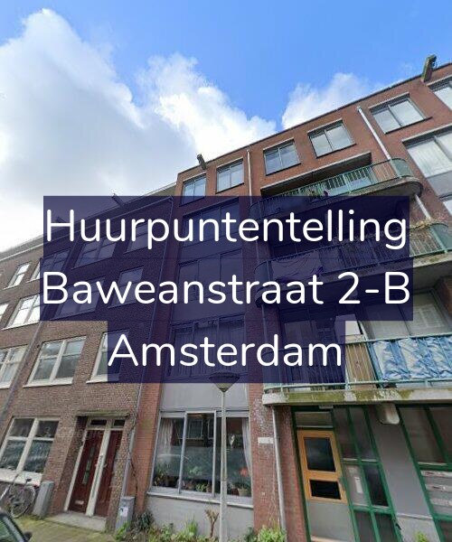 Foto gevel Huurpuntentelling voor Baweanstraat 2-B, Amsterdam