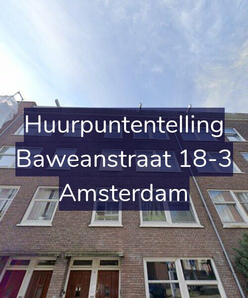 Foto gevel Huurpuntentelling voor Baweanstraat 18-3, Amsterdam