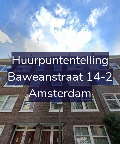 Foto gevel Huurpuntentelling voor Baweanstraat 14-2, Amsterdam